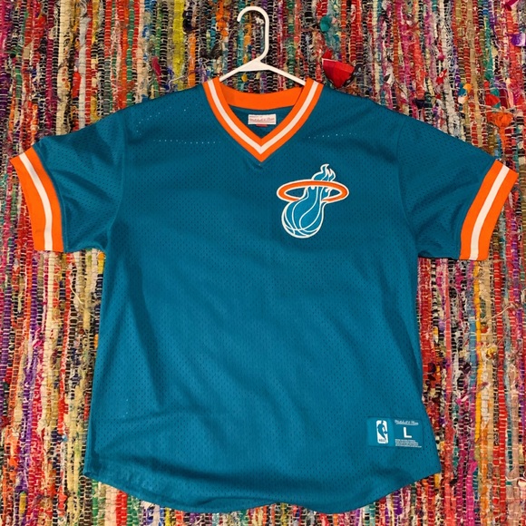 Mitchell Ness Miami Heat Baseball Mesh 